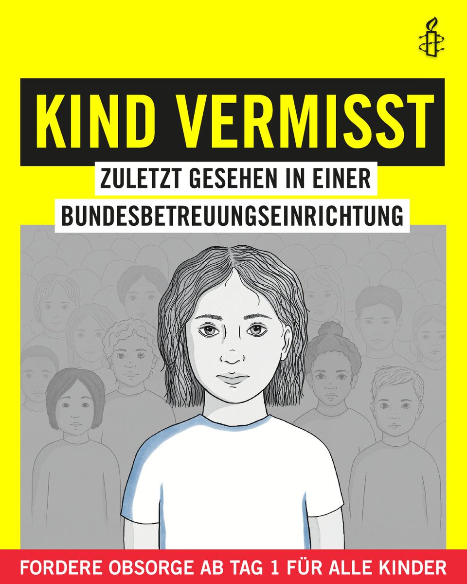 Heute ist #TagdervermisstenKinder. Letztes Jahr sind in Österreich 4.715 unbegleitete geflüchtete Kinder spurlos verschwunden. Die Regierung hat bis jetzt nichts dagegen unternommen. Fordere mit uns Obsorge ab Tag 1 für alle Kinder in Österreich: bit.ly/3Hdx42r