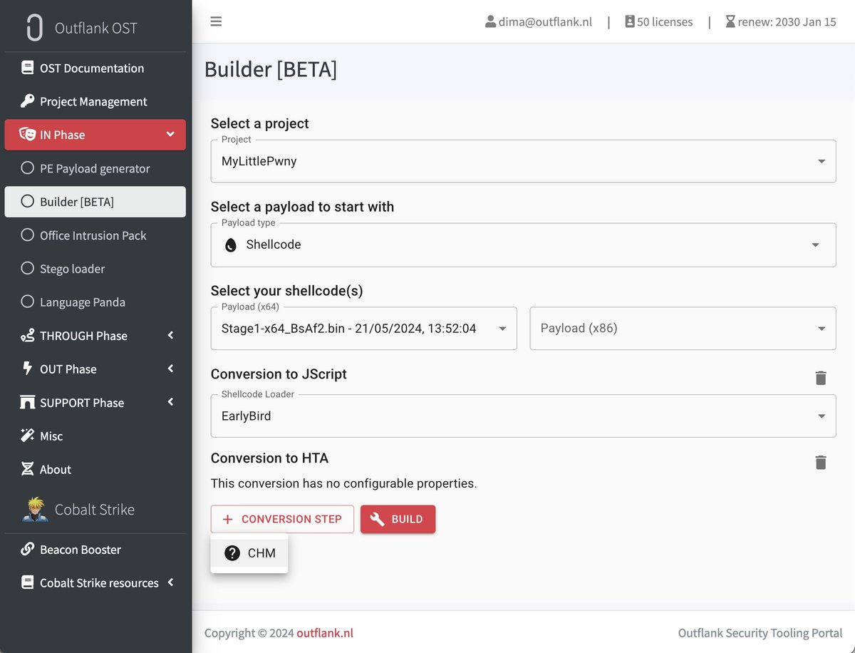 Initial access to the max!

We just released a new OST tool, using our research and full weaponisation of an obscure file format.

This file format allows shellcode loading with just a double click and is under less MotW scrutiny than most other popular initial access vectors. 💪