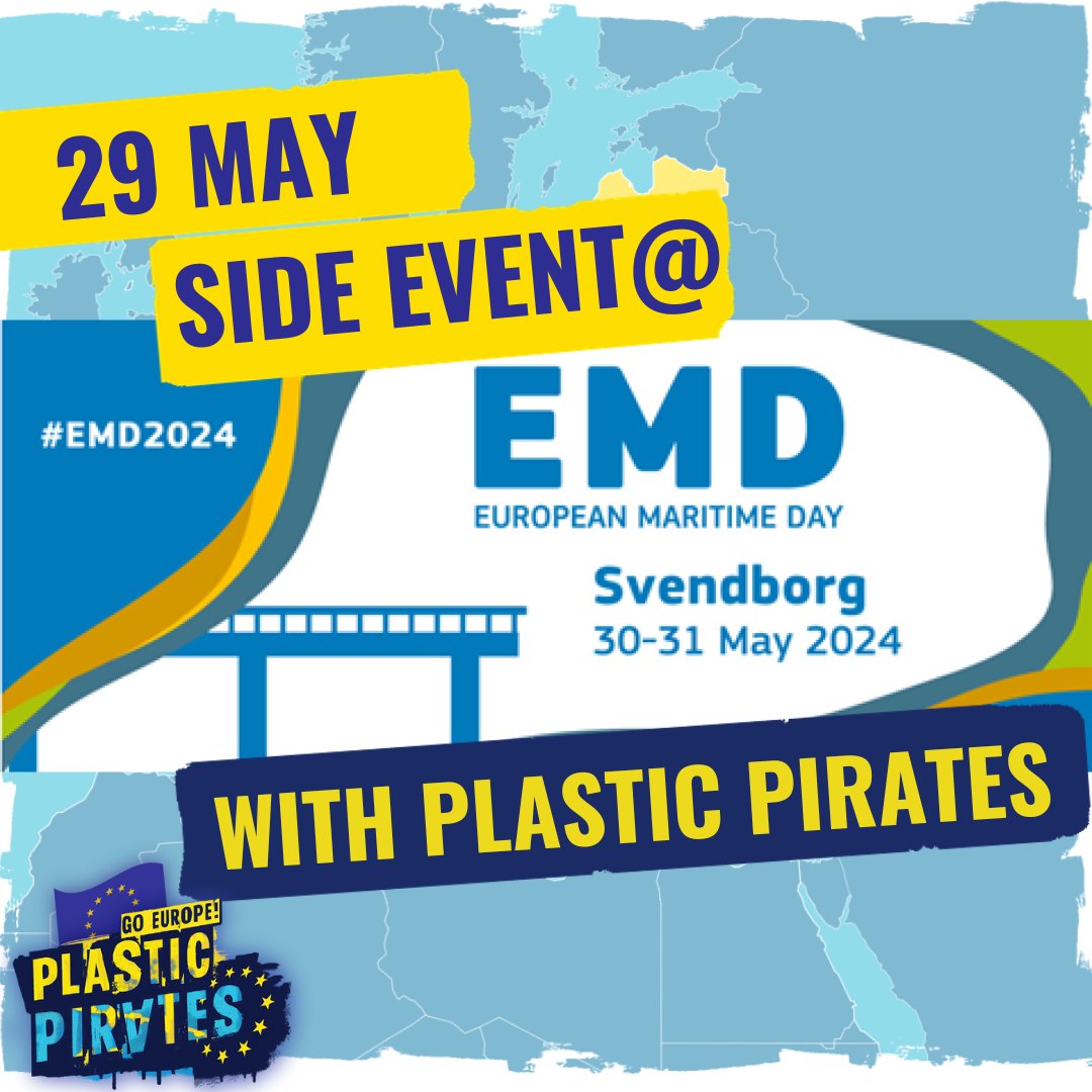 📢The EMD 2024 take place on 30-31 May in Svendborg, Denmark! 📌Plastic Pirates and others organize a beach clean-up on 29 May at Christiansminde beach🌞 “Let’s celebrate a healthy ocean!” We invite citizens for a “walk and talk” about protecting our oceans🌊#plasticpirates #EMD