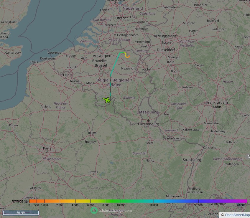IntelskyB's tweet image. 🇧🇪 Belgian Air Component ✈️ F16 ( General Dynamics F-16AM Fighting Falcon ) (FA-132, #44F1A2) was just spotted over 🇧🇪 Namur, #Belgium at ☁️ 9000 ft.

🔴 Live tracking:
global.adsbexchange.com/?icao=44F1A2

🖼️ by doppio.sh