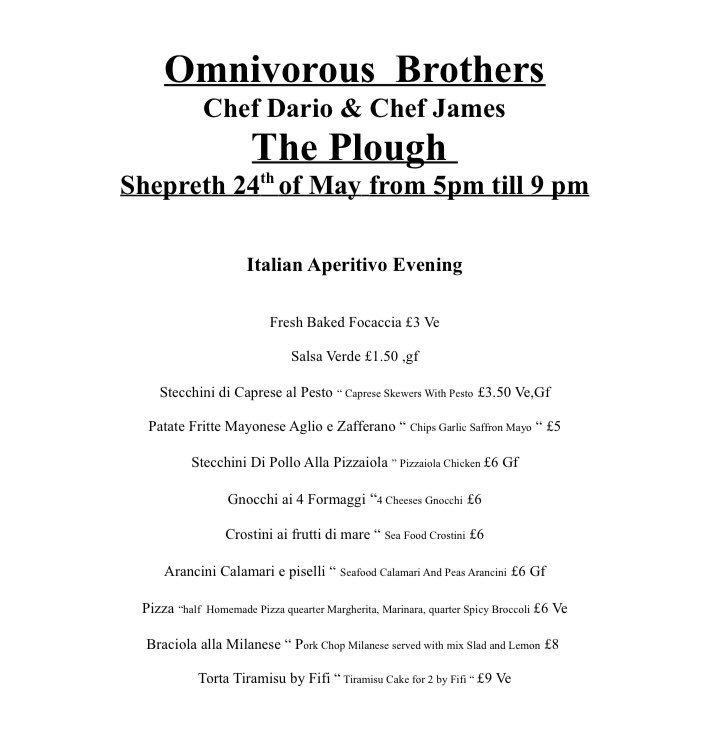 The Plough, Shepreth tweet media