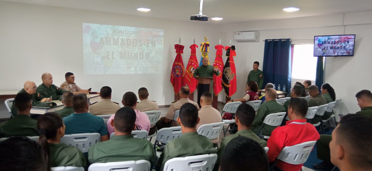 YaracuyZODI_'s tweet photo. Desde la #ZODIYaracuy se dió inicio al ciclo de Conferencias sobre los Conflictos Internacionales y su afectación al Estado, dirigido al personal militar y no militar de las unidades operativas y administrativas de la #FANB y Organismos de Seguridad Ciudadana.
#VerdadDePueblo https://t.co/NIKAfuqxRE