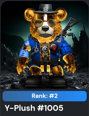 Gorath1203's tweet photo. Y-Plu$h rank hunt is still on:
Rank 1-10: 500CRO
Ranks 11-30: 400 CRO
Ranks: 31-50: 300 CRO
Ranks 51-70: 200 CRO
Ranks 71-100: 100 CRO

Minted 10, got lucky with a rank 2 🥳

@YplushNft @DocHunt13 @WaveyDez @ALAVEDENCH https://t.co/Sm7LRHHZ9H