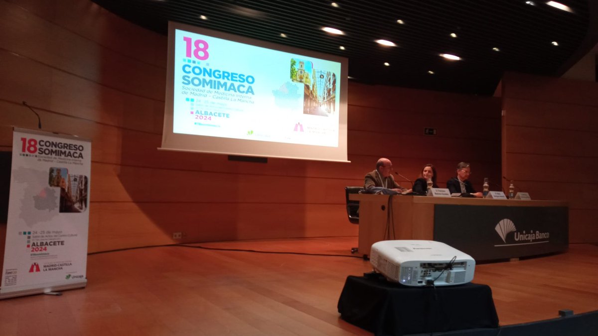 🏅Inauguración oficial del 18º Congreso de la Sociedad de Medicina Interna de Madrid y Castilla-La Mancha (SOMIMACA) de manos de:

D. Julián Eloy Solís García del Pozo
D. Francisco Medrano González
Dª María Garriguez Sebastiá

#18somimaca