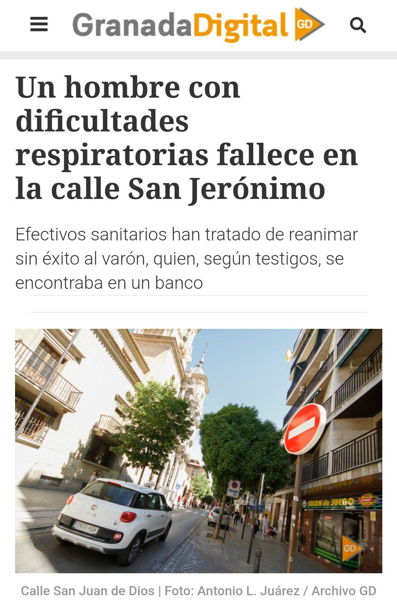 🚨🚨 Nueva #repentinitis callejera: un hombre fallece sentado en un banco en Granada‼️ 💔 Dificultades respiratorias Esto siempre ha pasado, sólo que ahora nos fijamos más 😷🐑 💉 Seguro que las vacunas no han tenido nada que ver DEP
