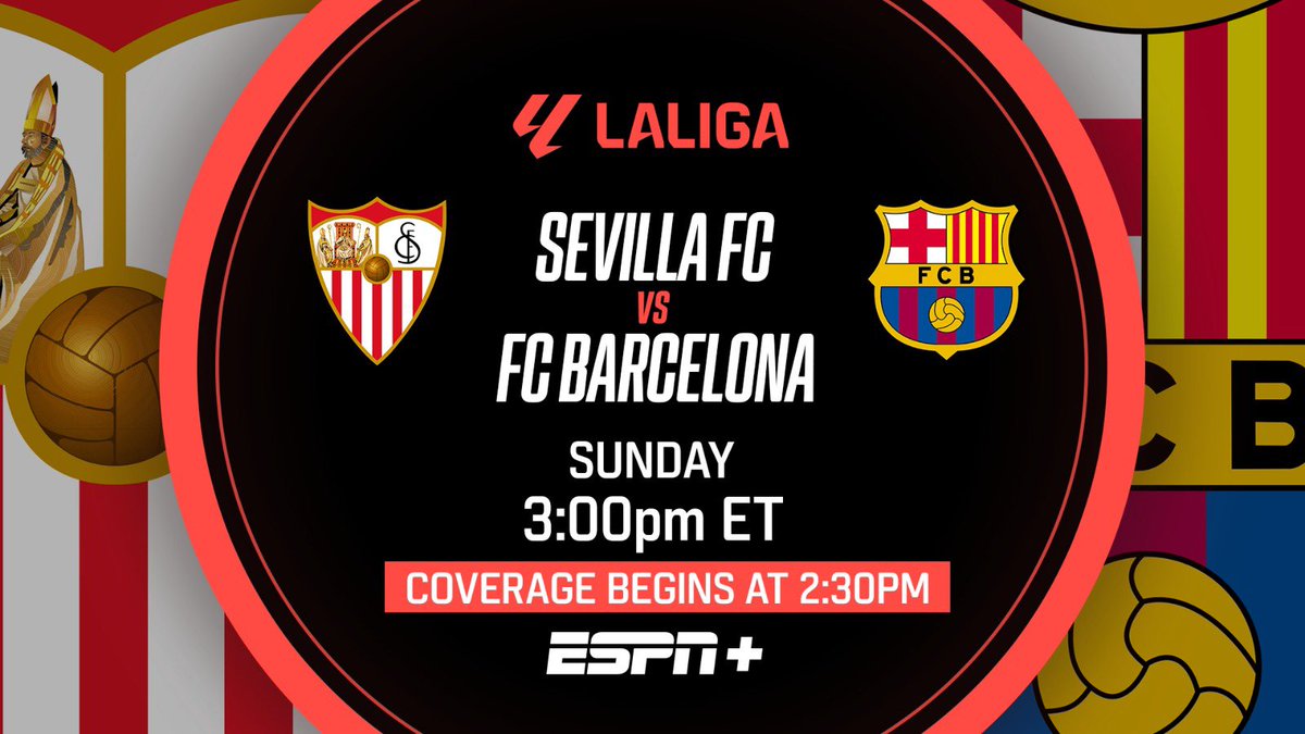 Following today’s statement released by Barcelona, Xavi’s farewell game in charge will be at Sevilla on Sunday. We’ll have full coverage on ESPN Plus from 3pm with @Alexparella alongside me for commentary. And there’s a half-hour pre-game show from @ESPNFC starting at 2.30et