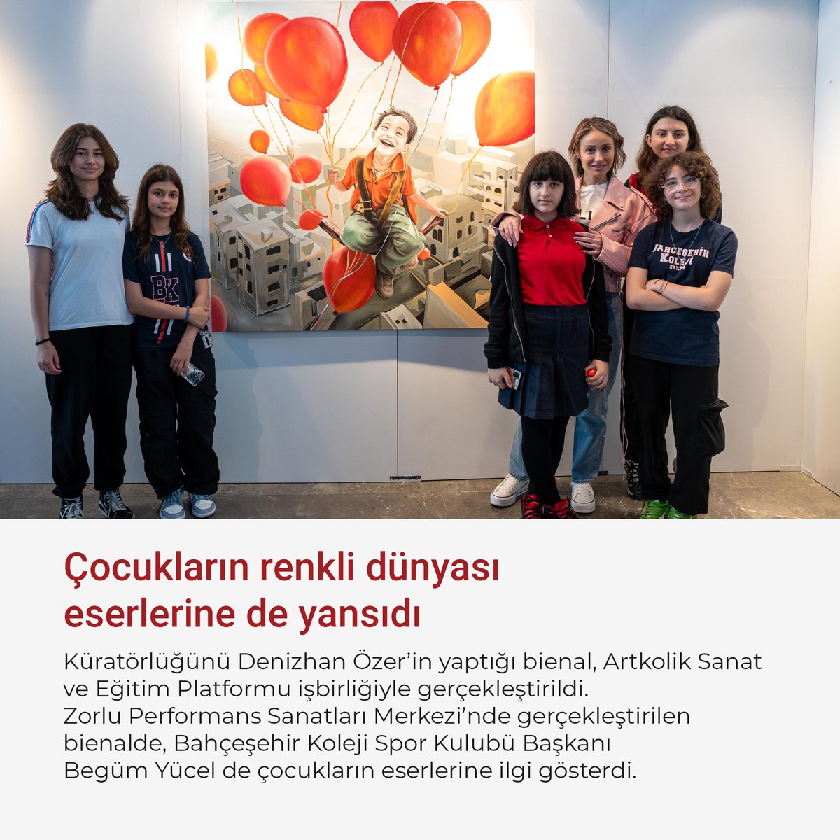 BUEK MİM (@buek_mim) on Twitter photo 🎨Bahçeşehir Koleji’nin 6'ncı Çocuk Sanat Bienali, bu yıl “Barış ve Çocuk” temasıyla başladı. <a href="/EnverYucel/">EnverYucel</a> <a href="/semrayucel/">Semra Yücel</a> <a href="/bbegumyucel/">Begüm Yücel</a> @dagozlem <a href="/ozgeeasln/">Özge ASLAN</a> <a href="/bahcesehir_k12/">Bahçeşehir Koleji</a>
dha.com.tr/kultur-sanat/6… 🎨Bahçeşehir Koleji’nin 6'ncı Çocuk Sanat Bienali, bu yıl “Barış ve Çocuk” temasıyla başladı. <a href="/EnverYucel/">EnverYucel</a> <a href="/semrayucel/">Semra Yücel</a> <a href="/bbegumyucel/">Begüm Yücel</a> @dagozlem <a href="/ozgeeasln/">Özge ASLAN</a> <a href="/bahcesehir_k12/">Bahçeşehir Koleji</a>
dha.com.tr/kultur-sanat/6…