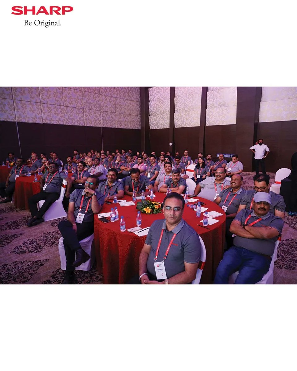 SHARP's National Dealer Meet 2024 at Aamby Valley City (16-18 May) was a success, thanks to our valued partners and SHARP members. We launched the A4 Color MFP BP-C533WD and 75” & 86” Smart Interactive Displays.

#SHARP #beoriginal  #SharpNationalMeet2024 #InnovationInTech
