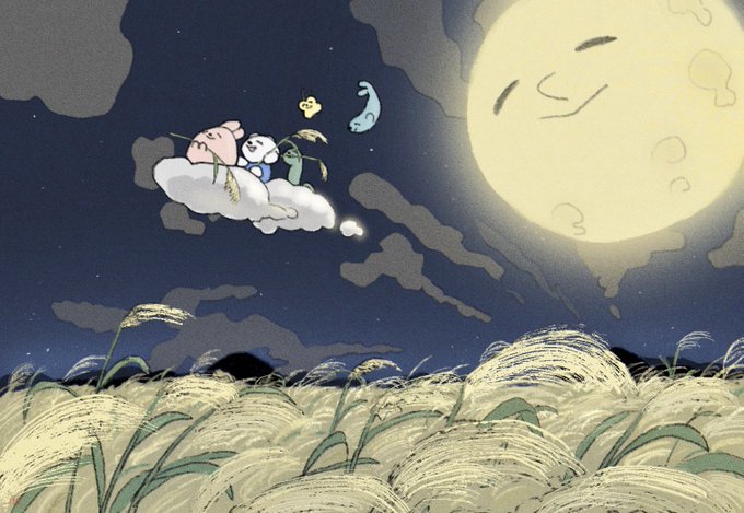 「full moon moon」 illustration images(Latest)