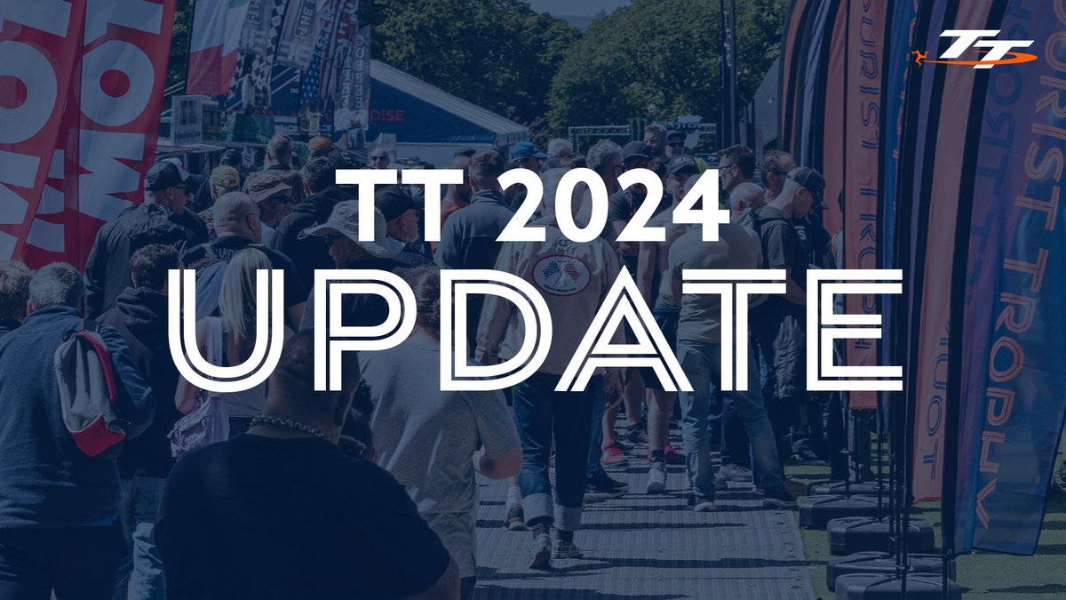 OPENING OF TT SITE DELAYED UNTIL SUNDAY 26TH MAY Due to the impact of the severe weather conditions earlier in the week, the 2024 Isle of Man TT Races site will no longer open to the public as planned on Saturday 25th May. Despite the event’s production team working tirelessly