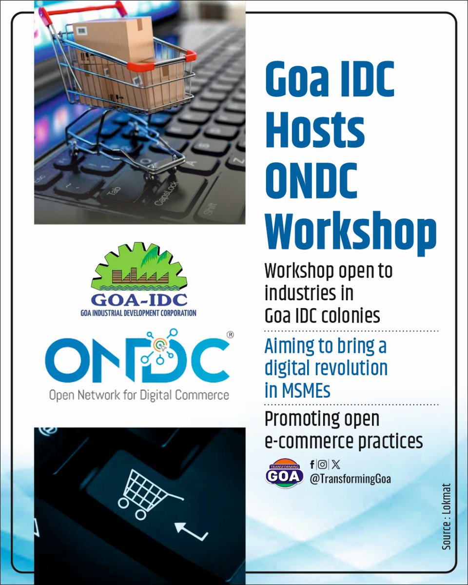 Goa IDC (Industrial Development Corporation) Hosts ONDC (Open Network Digital Commerce) Workshop at Verna Industrial Estate #goa #GoaGovernment #TransformingGoa #bjym #Goa #IDC #ONDC #Workshop #VernaIndustrialEstate #DigitalCommerce #IndustrialDevelopment #Networking #Business