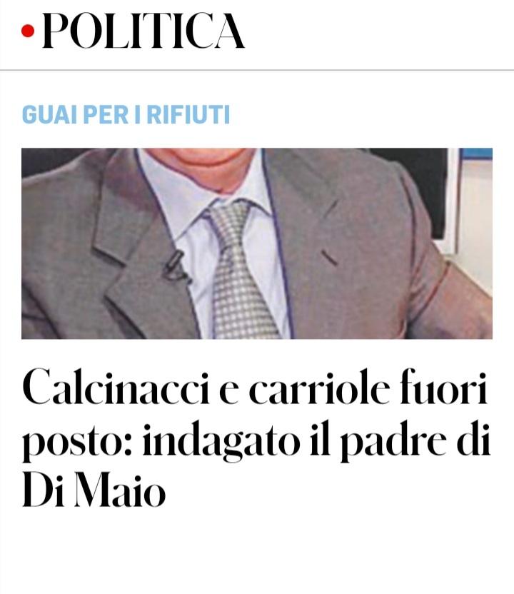 Inchiesta Giovanni Toti, tre bonifici da 55.000 €uro trasferiti sul suo conto personale. Niente a confronto con le carriole abusive del papà di Di Maio... Ricordate? 👇 👇