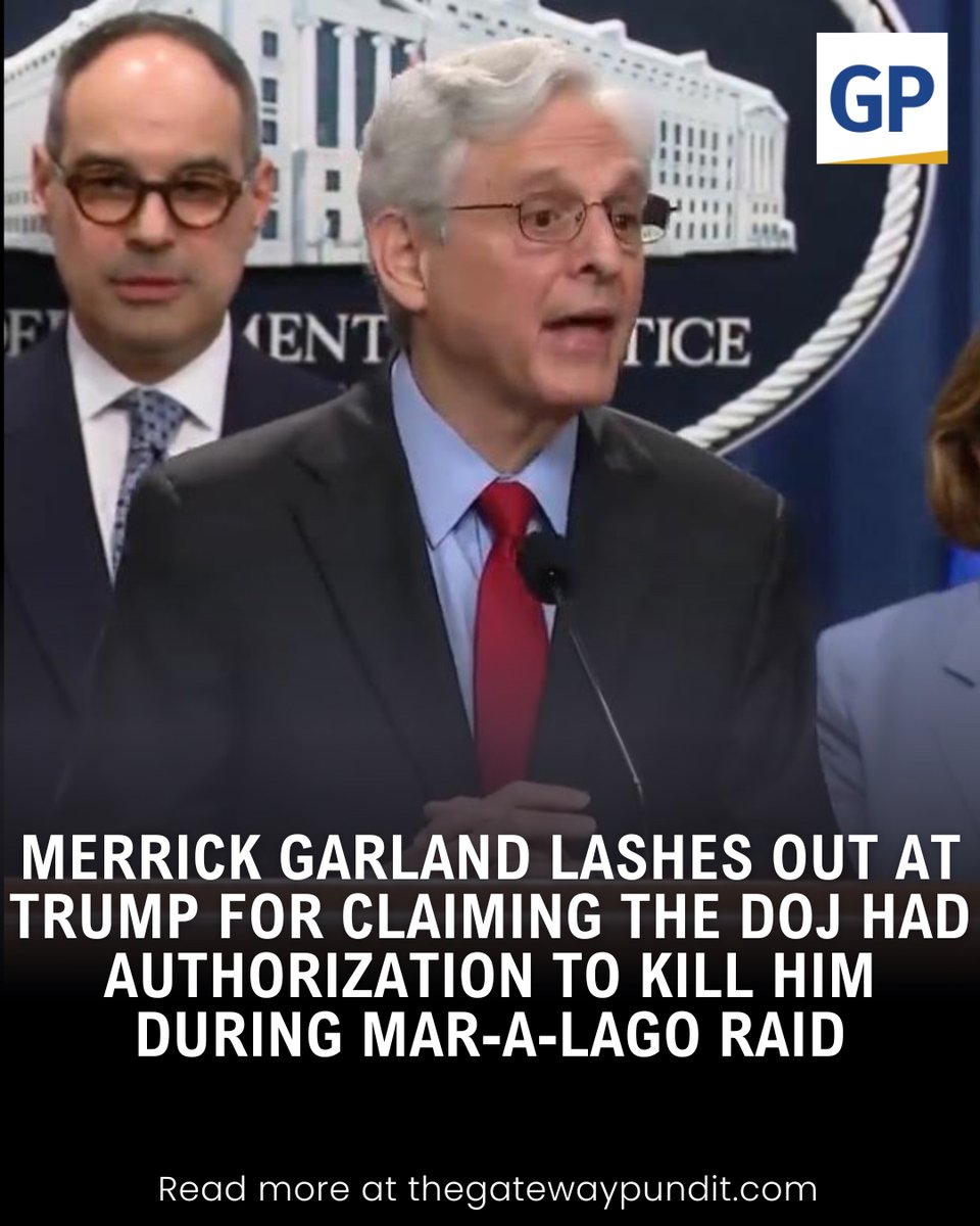 Garland answered questions about Trump’s response to the DOJ’s authorization of the use of deadly force during the FBI’s Mar-a-Lago raid. Merrick Garland claimed the same deadly force form was used when FBI agents searched Joe Biden’s Delaware residences.