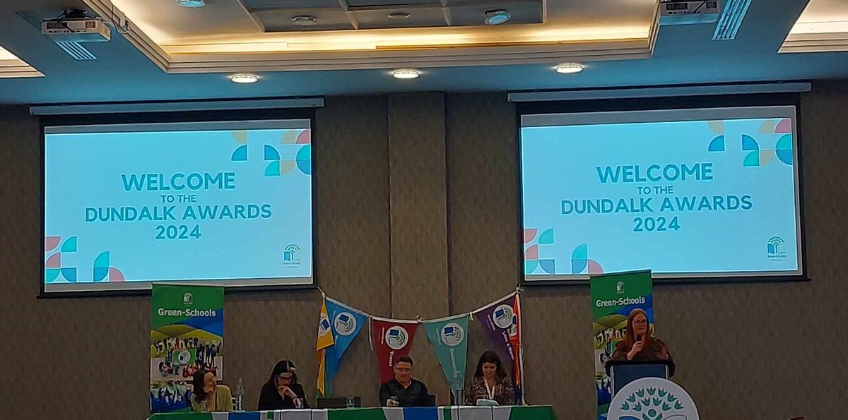 Well done to St.Mochta's NS and Bellurgan NS 👍 receiving their Green Flag at the Green Schools Ceremony in the fairways hotel on Wednesday 💚 #greenschoolsaward #community #Antaisce #louth