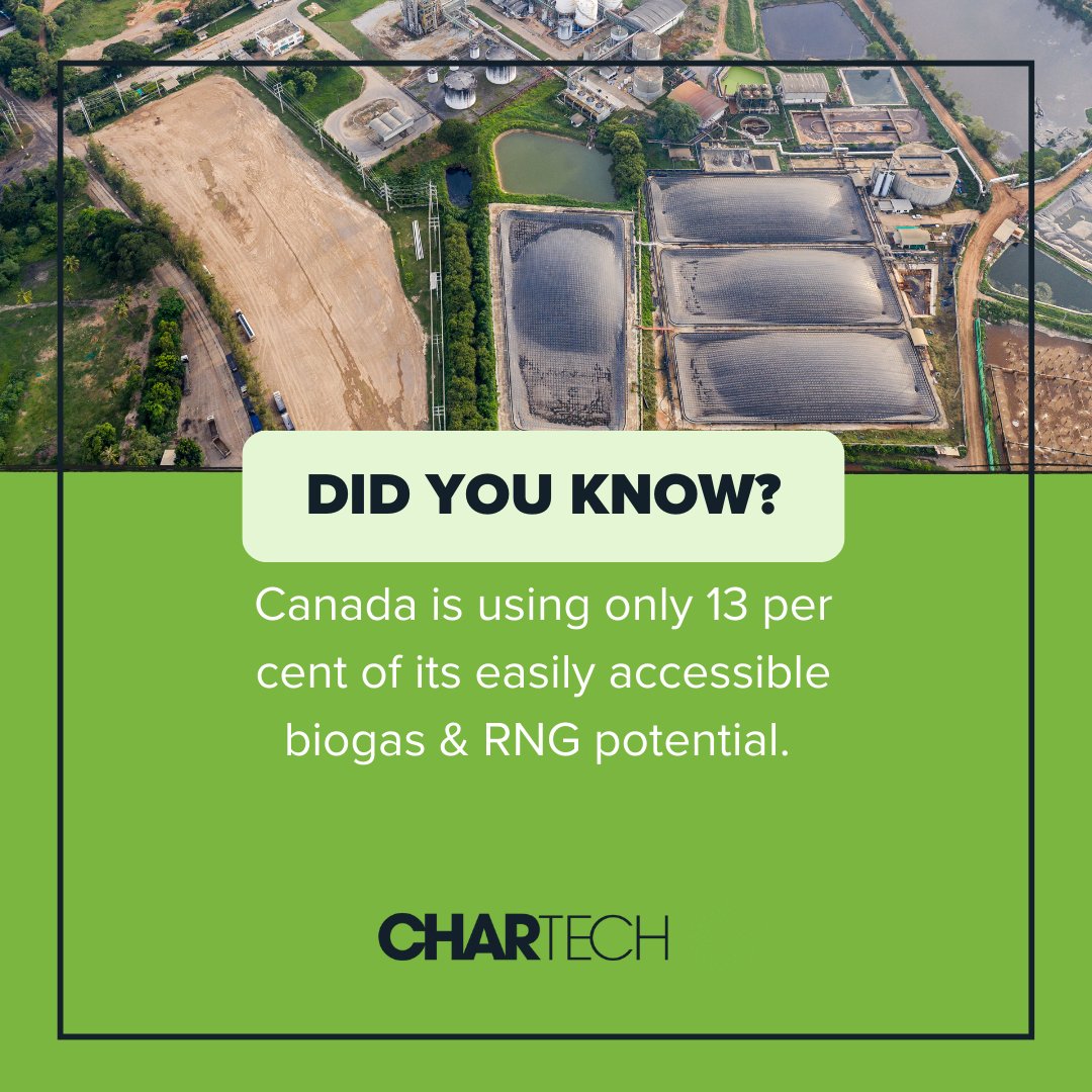 #DYK? Canada taps into only 13% of its biogas &amp; #RNG potential, according to CBA. Developing policies like #renewable gas regulations in BC &amp; Quebec aim to boost renewable gas in natural gas grids. Check out how our #pyrolysis tech is advancing RNG: ow.ly/tusa50RxBbU