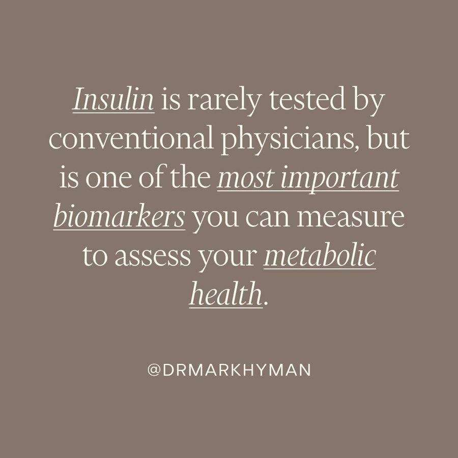Agree! Insulin Sensitivity is perhaps the best marker of optimal health. 👇