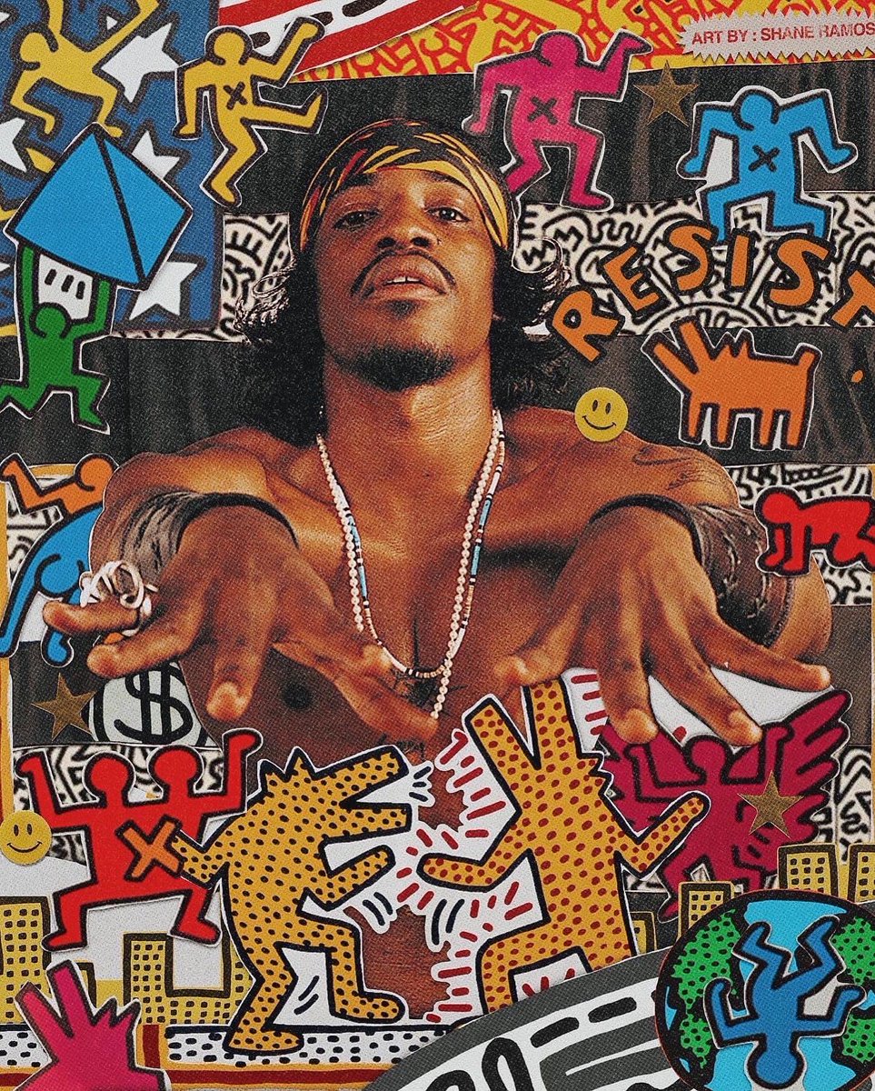TheShaneRamos_'s tweet photo. Andre 3000 x Keith Haring Collage https://t.co/vuR73qgekw