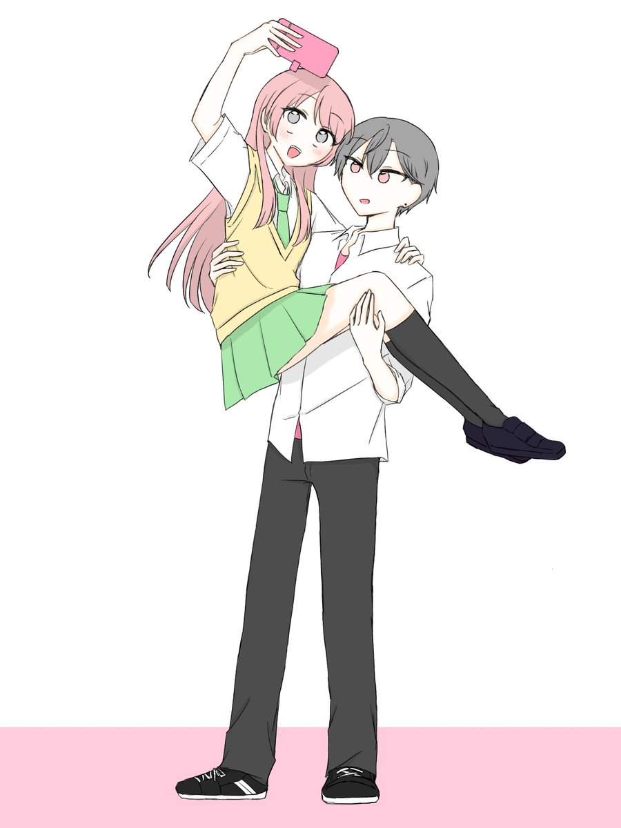 お姫様抱っこらくがき⑦🦋🧭 