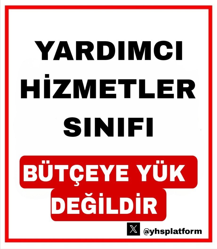 @Akparti #YardımcıHizmetlerKaldırılsın 
#YardımcıHizmetlerSınıfı