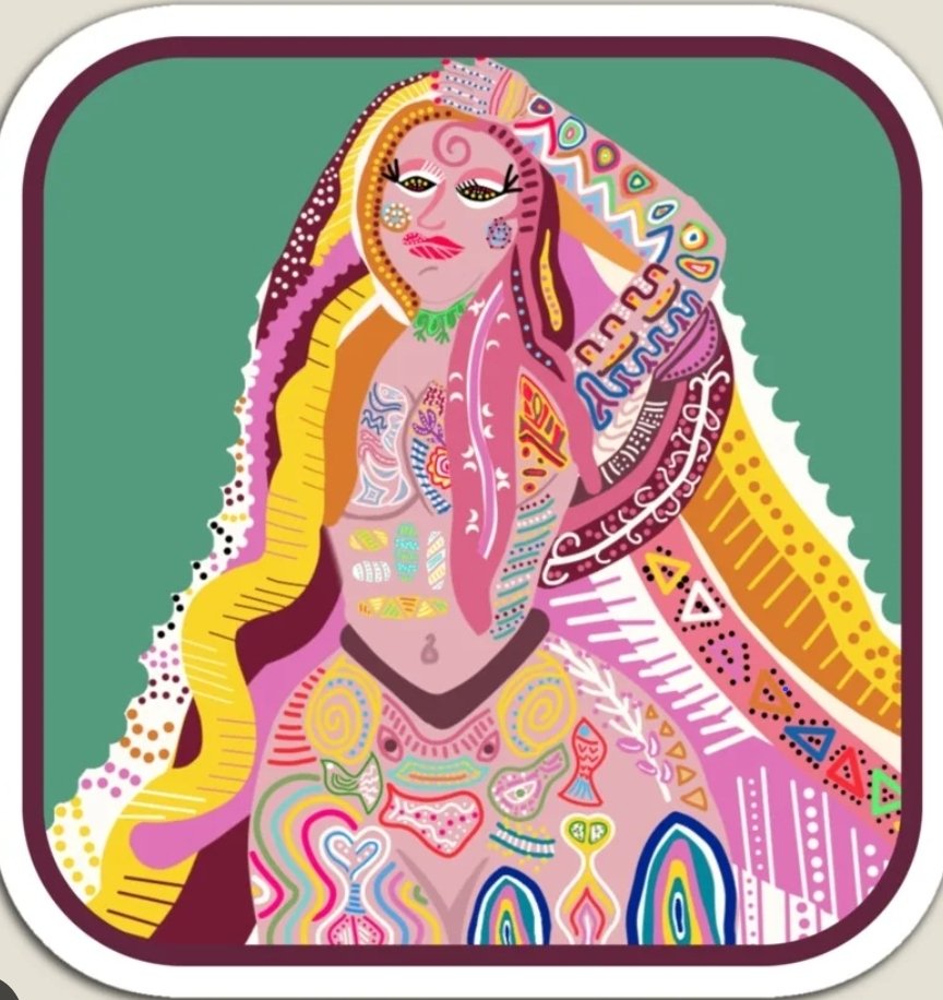 Blue Haired Girl's Design tweet media