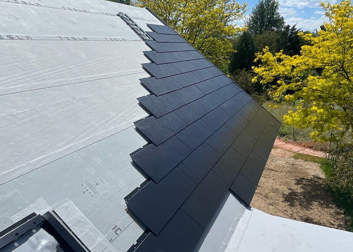 We're getting started on this Englewood, CO Tesla Solar Roof. We love how uniform this product is - so awesome 😎 @teslaenergy #englewoodcolorado #denver #colorado #solar #solarenergy #roofing