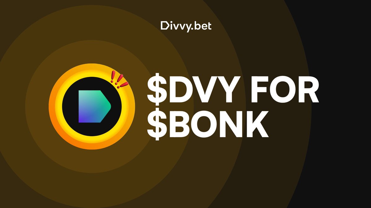 DivvyBet's tweet image. WHO LET THE DOG OUT?! 

We’re throwing the @bonk_inu community a tasty treat!

- 5M $DVY tokens for our upcoming $DVY launch 🚀

- 5x DVY points for placing bets or providing liquidity on app.divvy.bet from now till the end of June

Still hungry? We got you!👇