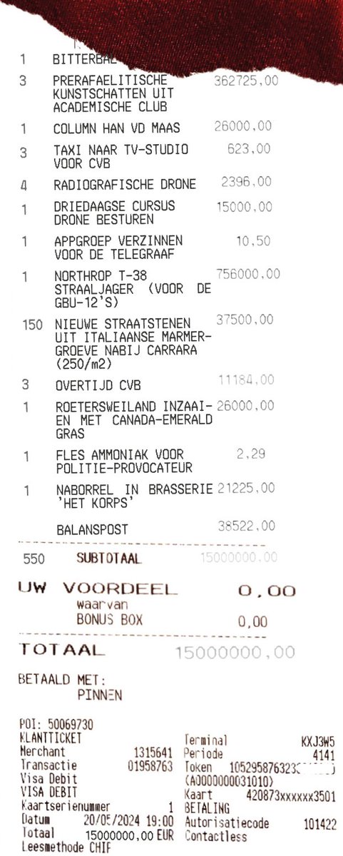 Anderhalf miljoen? Dat leek de redactie wel erg veel voor het opruimen van een bezetting. PC dook in de vuilstort van de UvA en vond de bonnetjes: