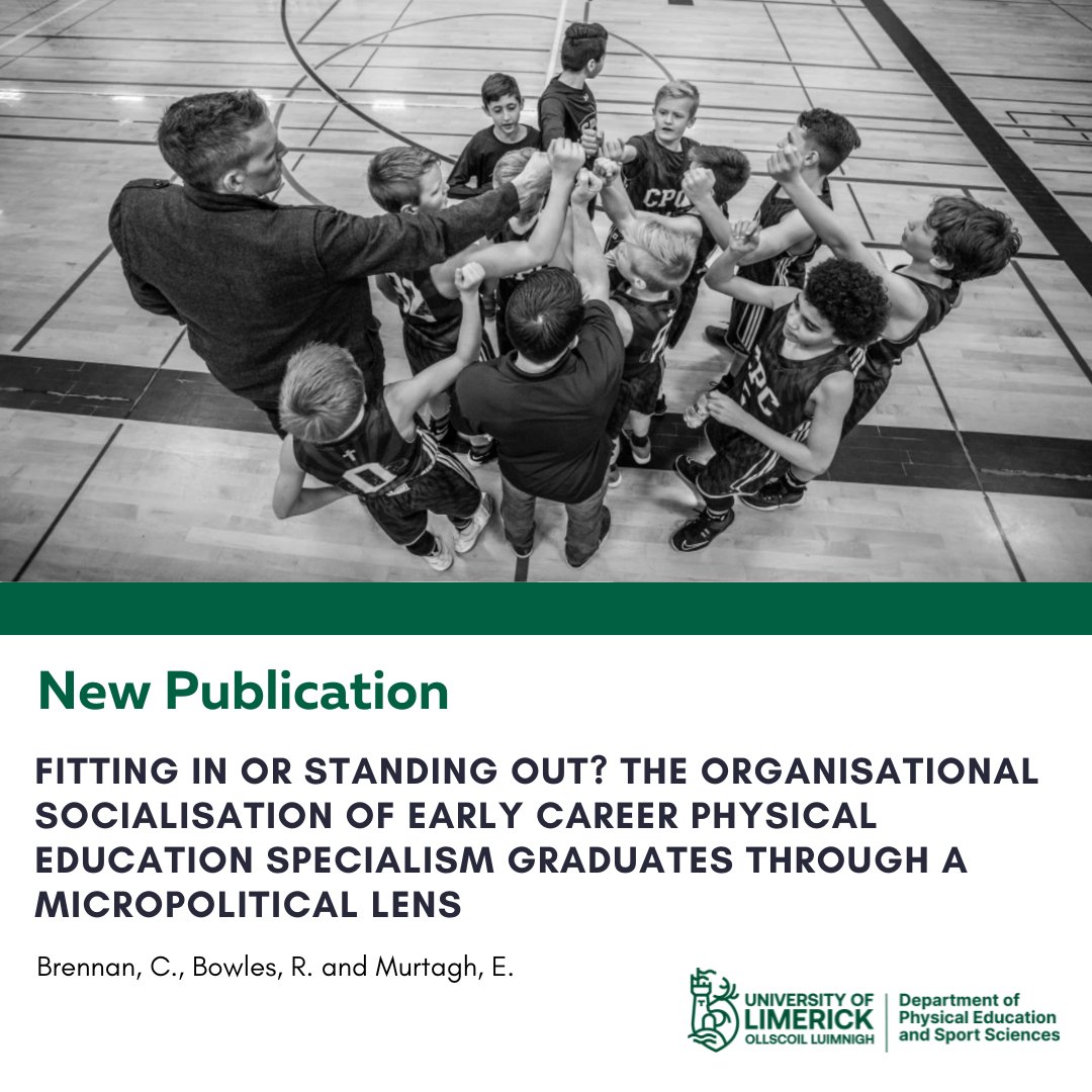 New #PESportPedagogyUL publication on early career physical education specialism. 🔗 doi.org/10.1177/135633… #ULResearch #ResearchImpact