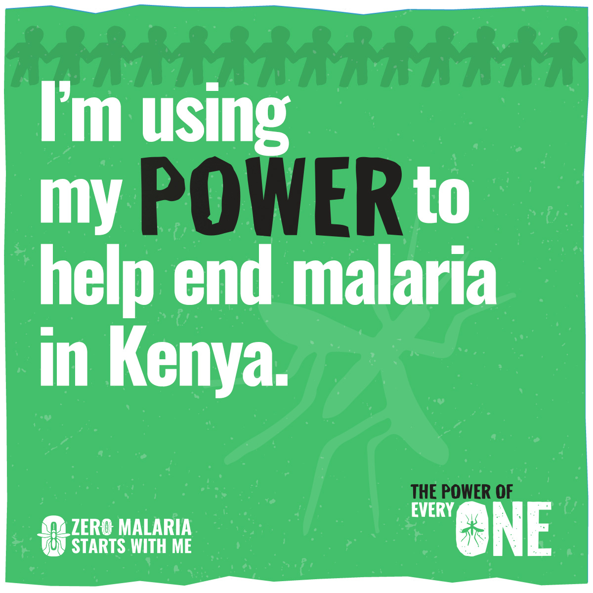 Remember, the power of everyONE is the key to achieving zero malaria in Kenya. Together, we can make it happen!  #zeromalaria