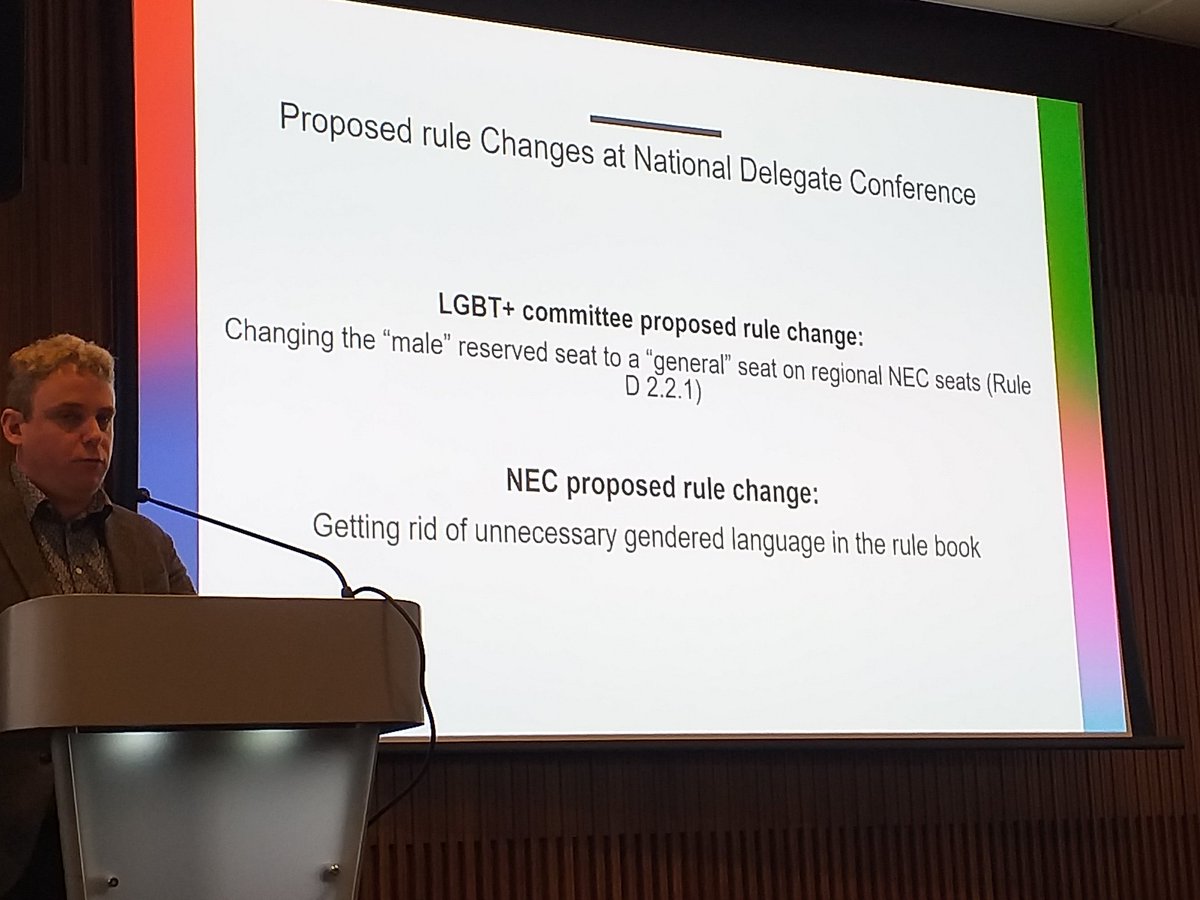 Excellent Regional Council presentation on @LGBT @unisonglr @unisontheunion
