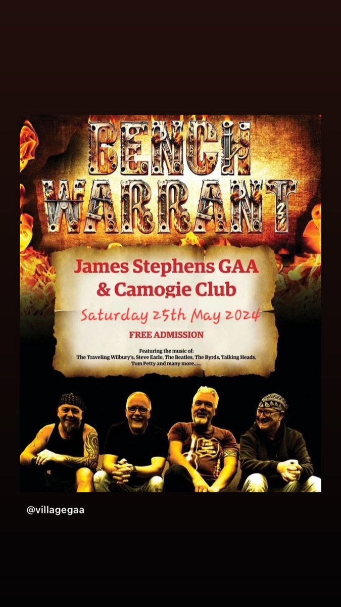 Brilliant night guaranteed with this great band 💃🎵🎤. Bar opened at 8 with music starting at 10pm. All welcome.
