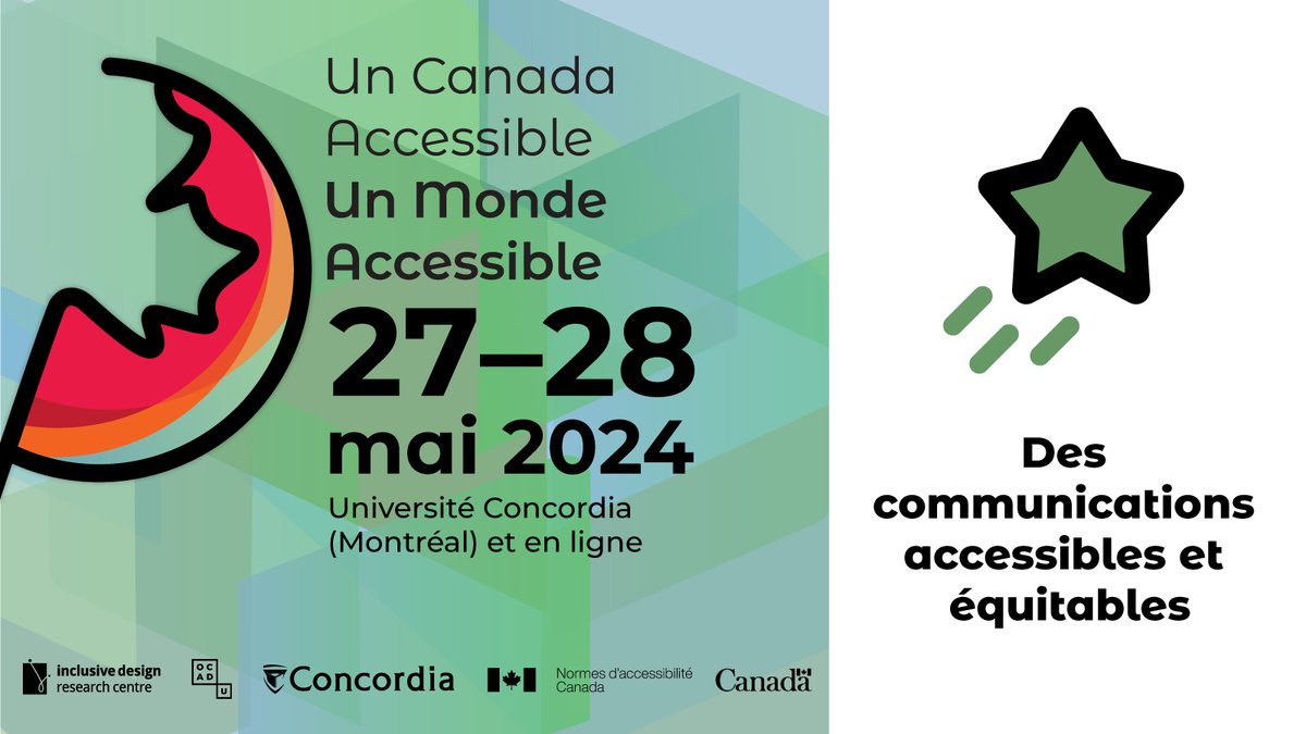 #CAMA24 comporte quatre grands thèmes de discussion. Le quatrième thème, communications accessibles et équitables, met l’accent sur : l’équité dans les climats anti-DEI et la stratégie médiatique de la communauté des personnes handicapées. Inscrivez-vous : ow.ly/YAhn50RT5HJ