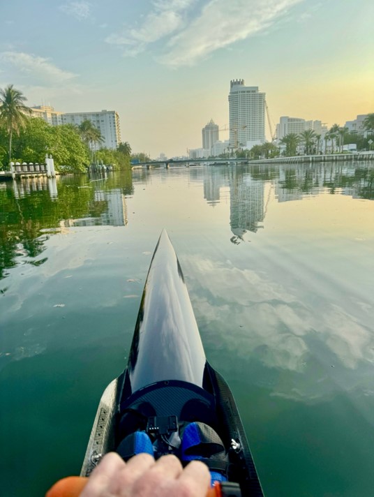 TGIF - beautiful Miami Beach morning row!