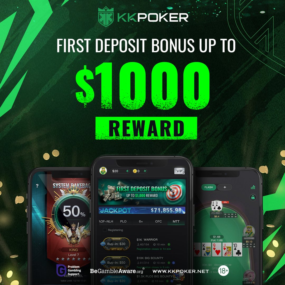 🚀 Dive into the sizzling world of KKPoker, where excitement meets rewards! Begin your poker adventure and enjoy a 100% first deposit bonus up to $1,000! 💸 Don't miss out on endless poker thrills!

📲 Register now: bit.ly/GSKKPoker

#OnlinePoker #KKPoker #DepositBonus