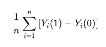 @yudapearl @f2harrell @soboleffspaces @stephensenn @PWGTennant PATE, which is the expected difference between counterfactual outcomes in the target population = 𝔼[Y(1)−Y(0)]

SATE is referring to the sample under study: \frac{1}{n} \sum_{i=1}^{n} \left[ Y_{i}(1) - Y_{i}(0) \right] 
(or see attached image)

onlinelibrary.wiley.com/doi/10.1002/si…