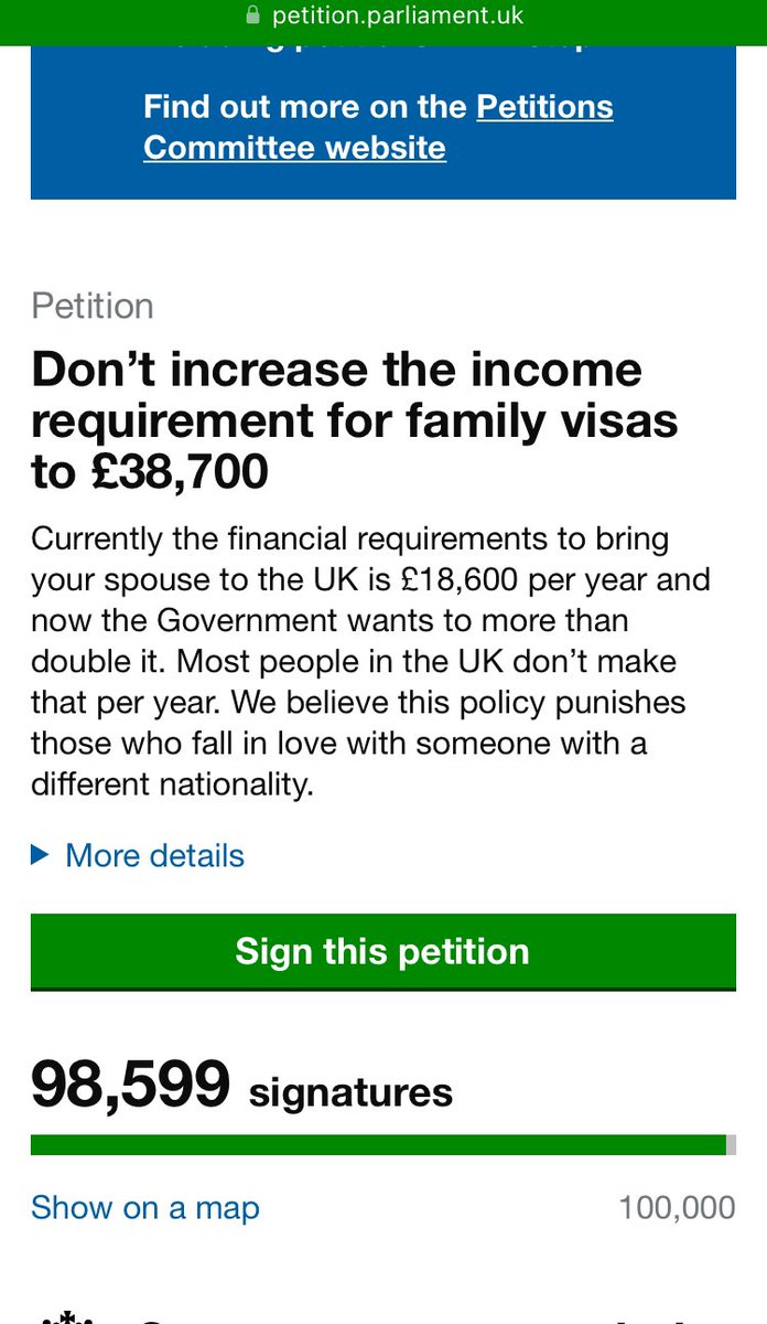 So close. Can’t believe how fast this has been going last couple of weeks. Less than 1,500 to go! One last push people!
#FamiliesBelongTogether #CostOfLovingCrisis
 petition.parliament.uk/petitions/6526…