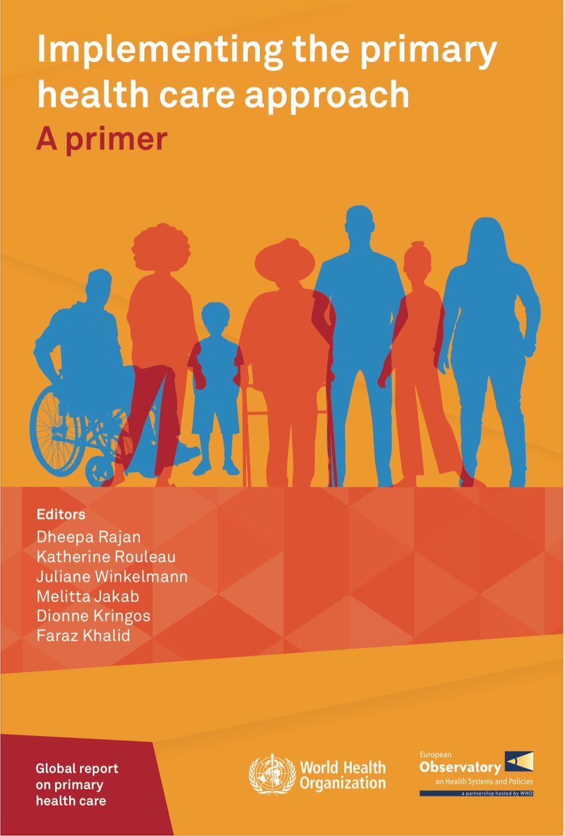 Ahead of the 77th World Health Assembly, I’m delighted to share the WHO Global Report on #PrimaryHealthCare “Implementing the #PHC approach: A primer”is finally available for download!

Check it out here: eurohealthobservatory.who.int/publications/i…

#WHA77