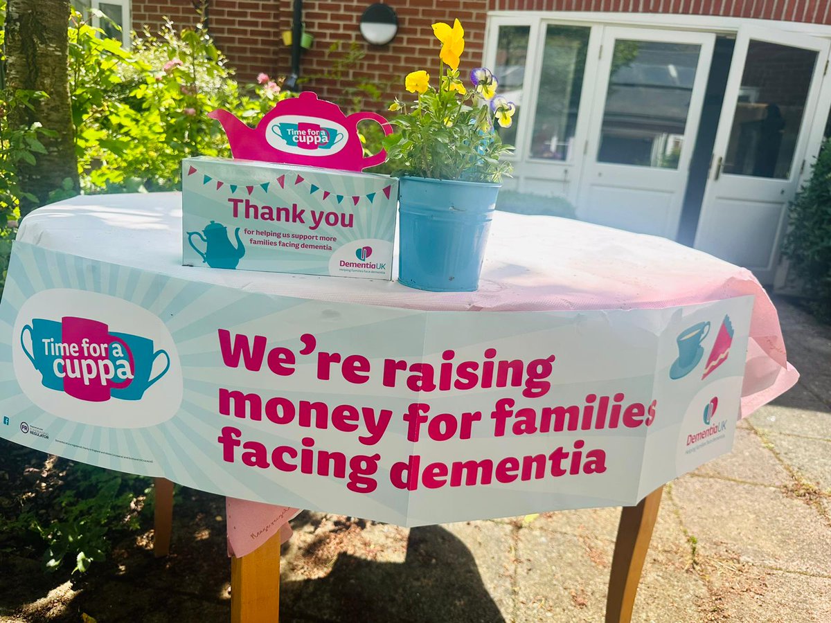 Today we have been holding a coffee and cake morning in aid of Time For A Cuppa, helping to support families facing dementia. #care #dementia @AnchorLaterLife