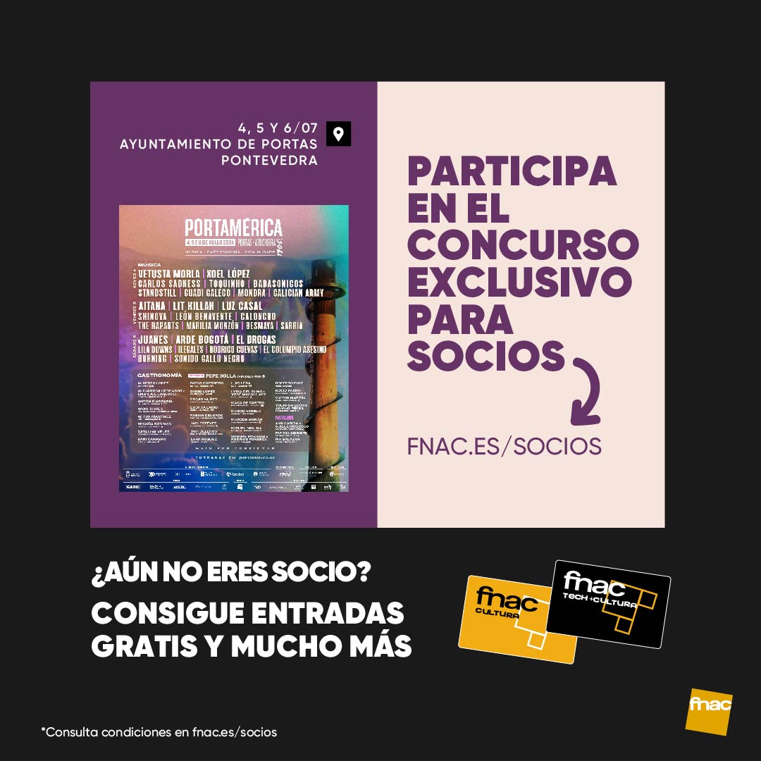 ¿Quieres ir a Portamérica? Te invitamos. Solo si eres socio, claro. Participa aquí: fnac.es/PORTAMERICA-4-…