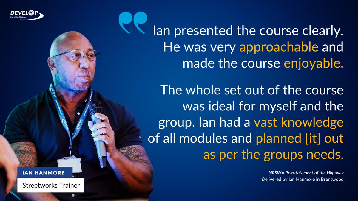 DevelopTraining's tweet image. Well done Ian Hanmore on receiving this great feedback!

Ian recently featured on our 'Meet The Team' blog and we found that he previously worked as a nurse and an entrepreneur with his own food business.

Read about Ian here &amp;gt; hubs.li/Q02ymS_50
#FeedbackFriday #Streetworks