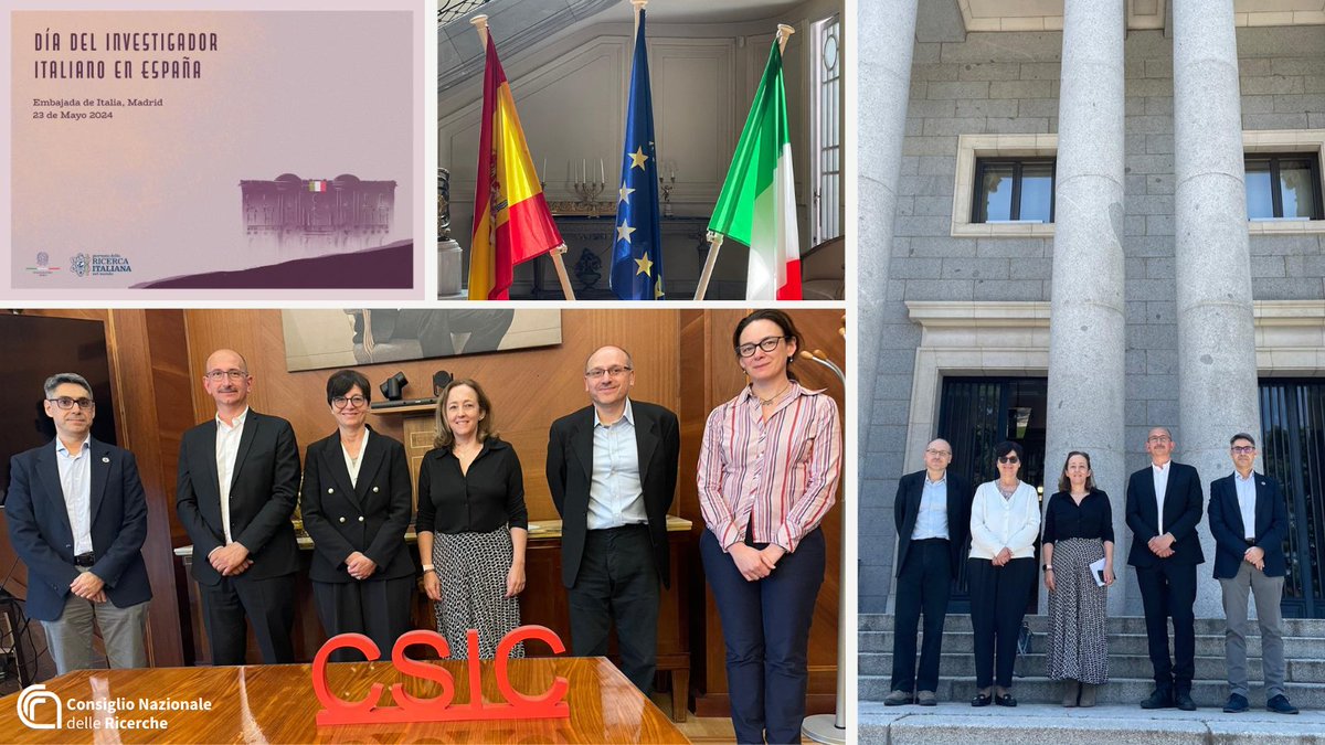 🇮🇹🇪🇸Italia e Spagna unite dalla #ricerca Le Presidenti di #Cnr e @CSIC, @MC_Carro e @delPinoE, hanno partecipato all'evento organizzato da @ItalyinSPA per celebrare il “Día del Investigador Italiano en España”, verso una rafforzata collaborazione cnr.it/it/news/12726