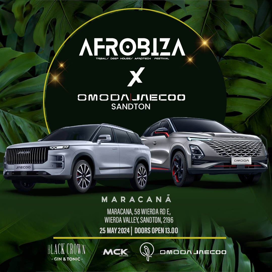 We are thrilled to announce that we will be showcasing our products at #Afrobiza this weekend. We can't wait for you to join us and discover the amazing features of the Omoda C5 & Jaecoo J7 in person. See you there! #omodajaecoosandton #afrobiza #omoda #jaecoo