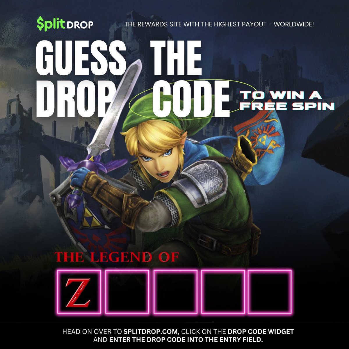 Guess The Drop Code and Win!

You can win up to 250,000 Coins. That's $250 INSTANTLY!

DROP CODE EXPIRES on Midnight New York time. So hurry and get your code!

#RewardsSite #Play2Earn #P2E #PlayToEarn #PaidSurveys #GamingCommunity #P2EGame #PlayAndWin #EarnMoneyOnline