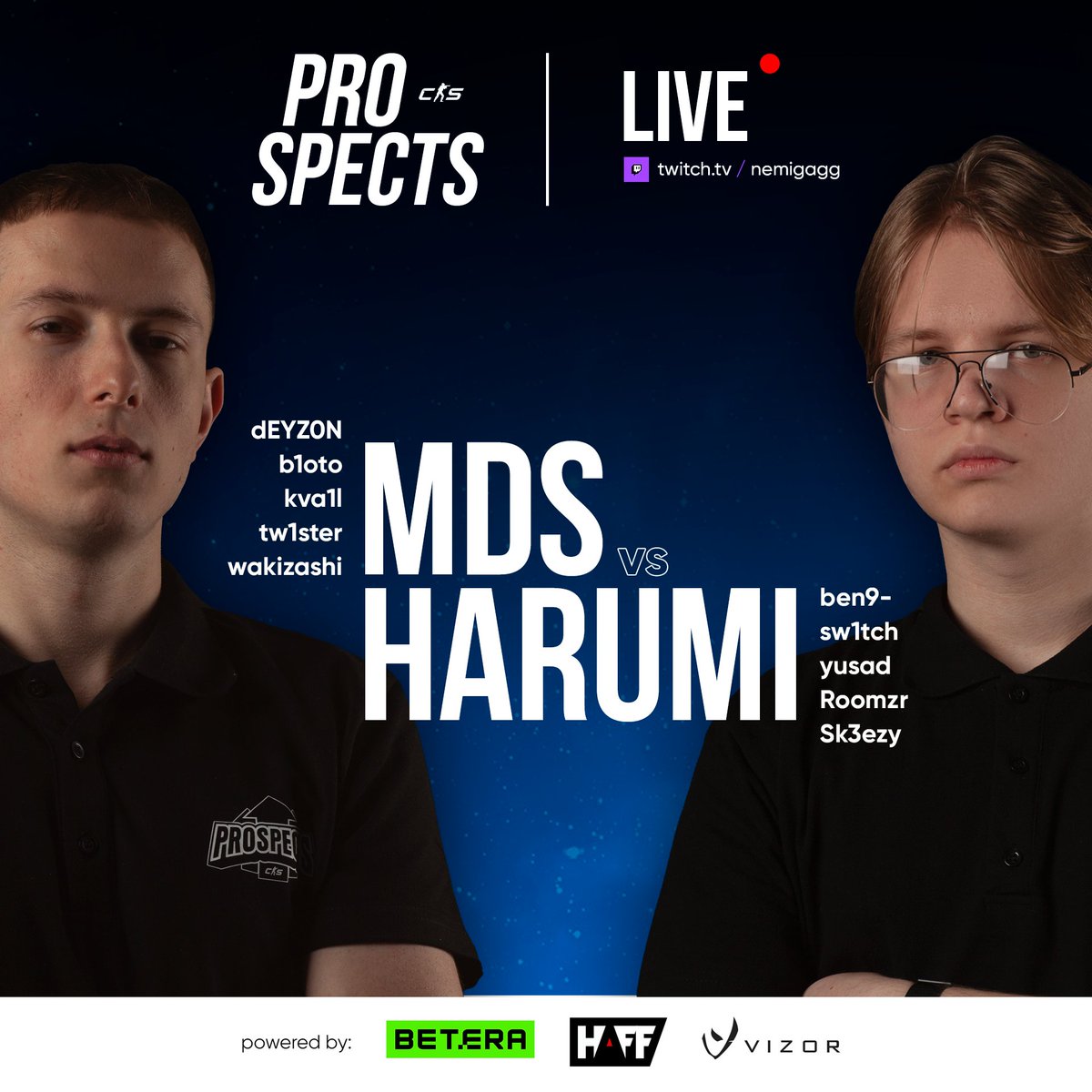 nemigagg's tweet photo. The first match is just around the corner! Join the broadcast! 👇
#TeamMDS vs @_harum1 | bo1
Broadcast: https://t.co/pvo3jCb9ji https://t.co/CrRjhJkBsg