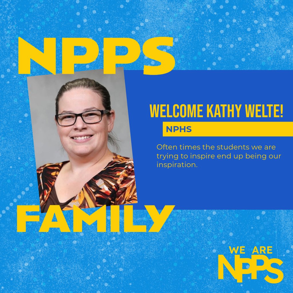 Welcome to the North Platte Public Schools team!!! #WeRNPPS