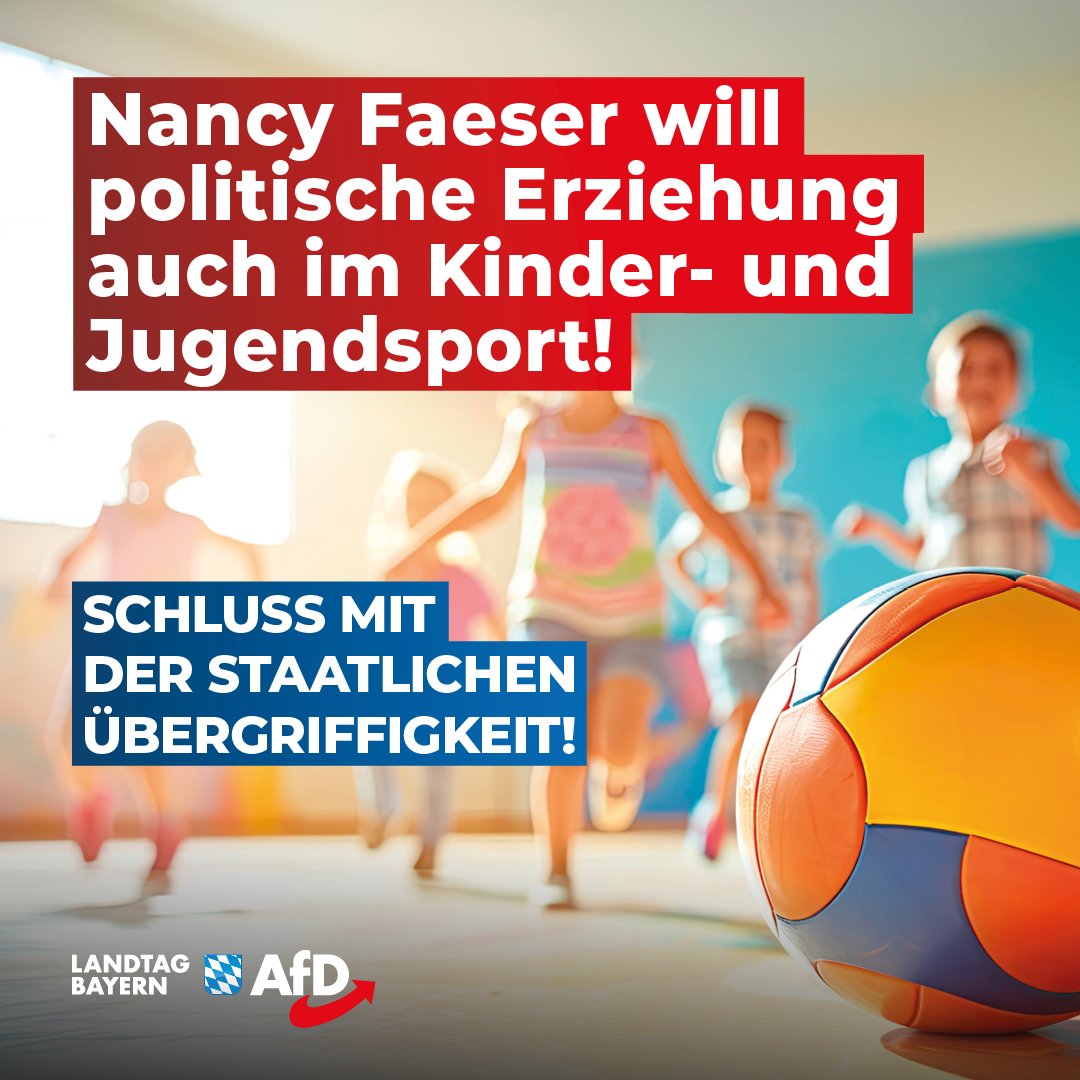 +++ Nancy Faeser will politische Erziehung auch im Kinder- und Jugendsport – Die AfD wehrt sich: Schluss mit der staatlichen Übergriffigkeit! +++ Während auf Festakten zu Ehren des Grundgesetzes die nachkriegsdeutsche Vorzeige-Demokratie gefeiert wird, basteln Ampel-Politiker