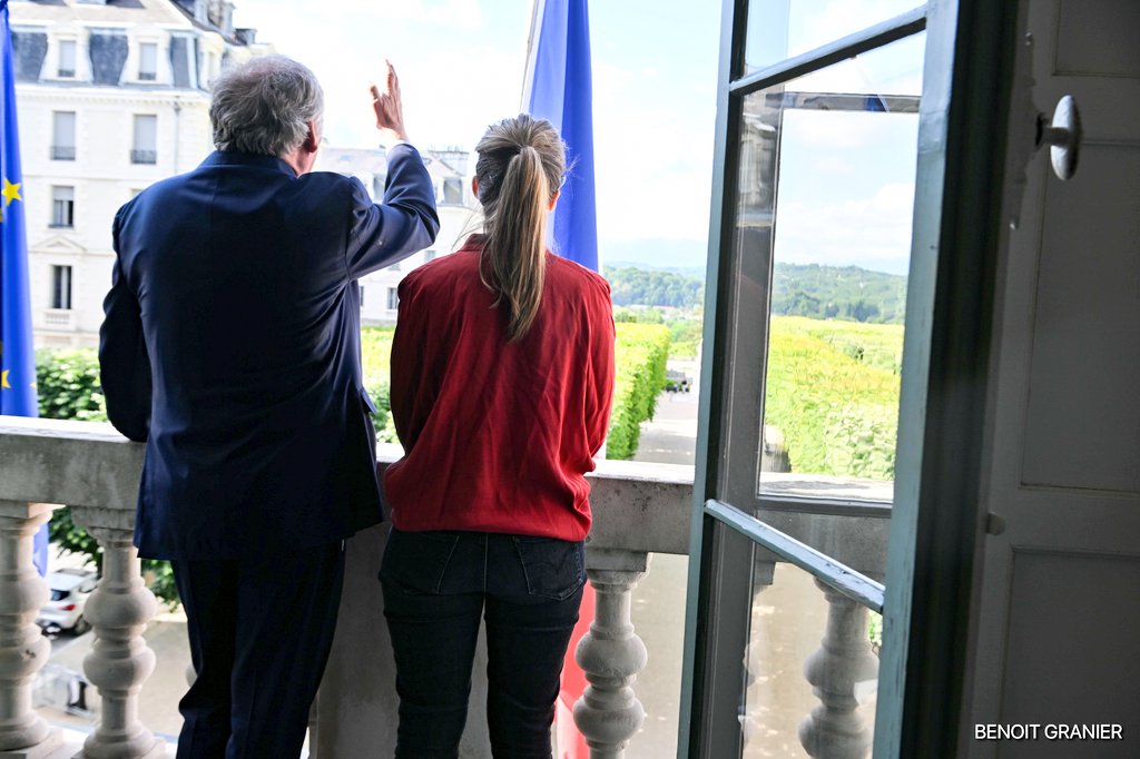 Heureuse de retrouver François @bayrou à Pau !