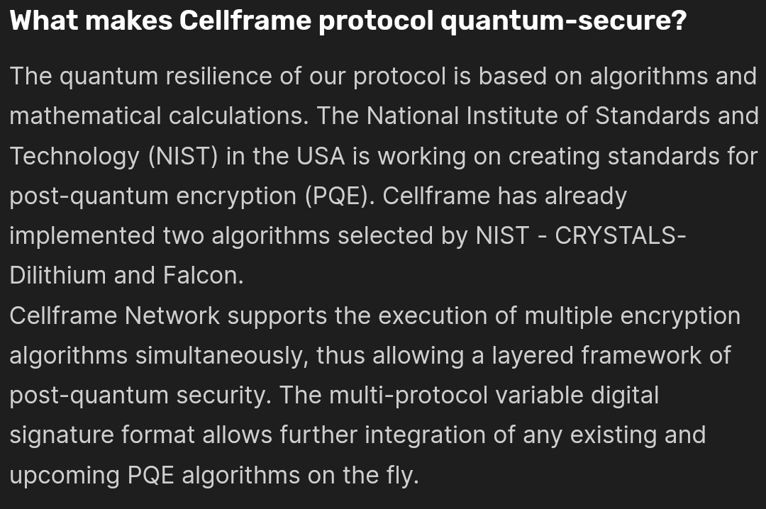 Great news from #quantum.

NIST want release 4. postquantum algorithms. 🤝 $CELL Cellframe can implement any algorithm without any fork forever ‼️Security is on first place. CELLFRAME explodes soon imho. 🧗

🏄‍♀️🏄‍♀️🏄‍♀️🏄‍♀️
$PYI $XEL $Nimbus $Octa $ETH $Koin $Saito $KEL
$kas $ton $zeph