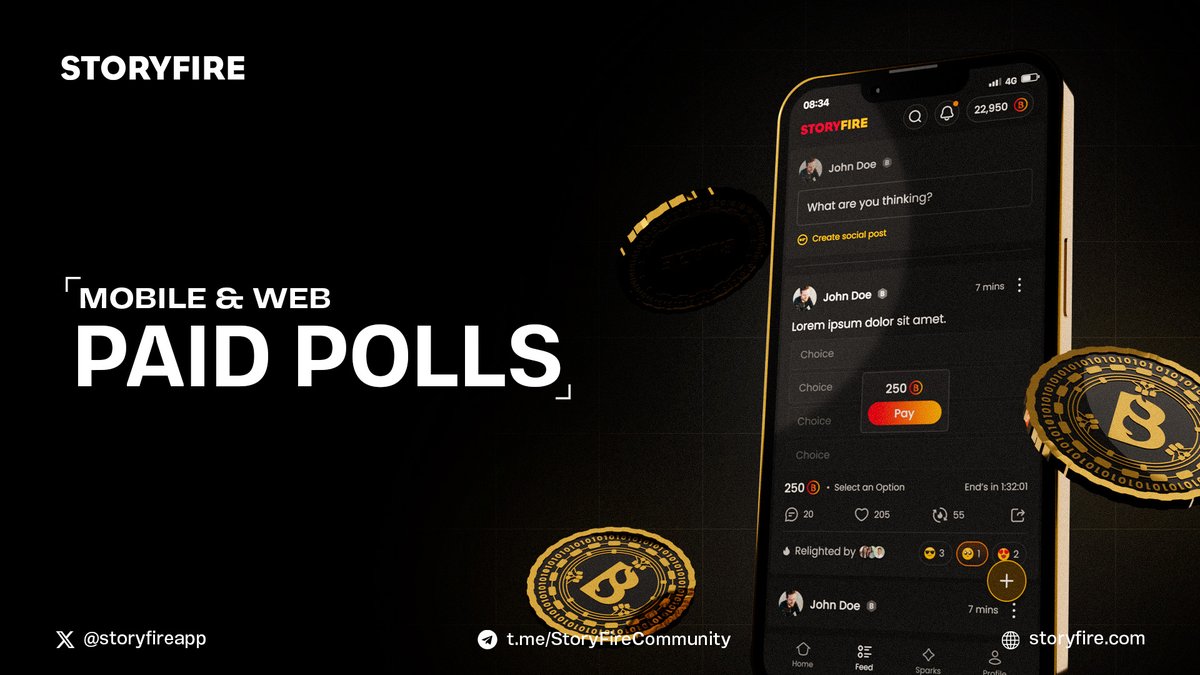 💸INTRODUCING PAID POLLS💸 Polls are great - paid polls are even better! 🚀 Get feedback from your core audience and know exactly what they want to see - directly through your paid polls! 📊 And the best thing - it is all fuelled by $BLAZE! 🔥