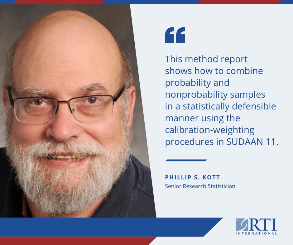 Ever wondered how experts mix two different types of surveys to get accurate results? They use a special method called calibration weighting. Learn more from #RTIpress: bit.ly/3QI2KlS